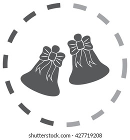 Bell icon, vector illustration