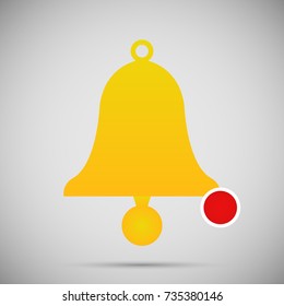 Bell icon. Vector illustration