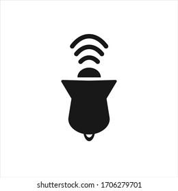 icono de campana ilustración de alarma signo de alarma aislado