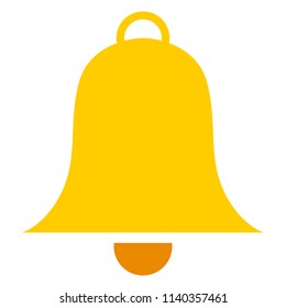 bell icon vector illustration, alert icon symbol, alarm mark vector isolated, sound sign concept