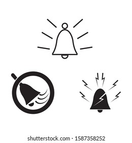 Bell icon Vector Illustration design Logo template