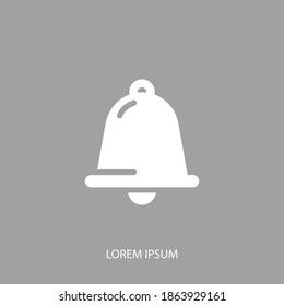 bell icon. Vector illustration EPS 10.