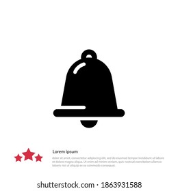 icono de timbre. Ilustración del vector EPS 10.