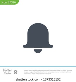 bell icon. Vector illustration EPS 10.