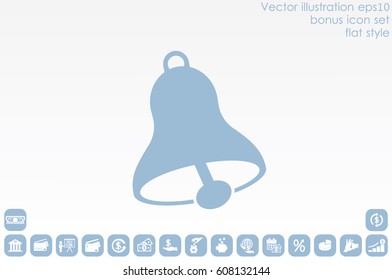 bell icon vector illustration EPS 10.