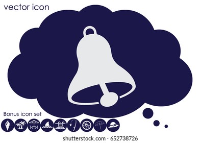 bell icon vector illustration EPS 10.