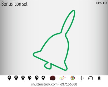 bell, icon, vector illustration eps10