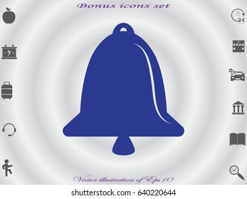 bell, icon, vector illustration eps10