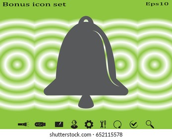 bell, icon, vector illustration eps10