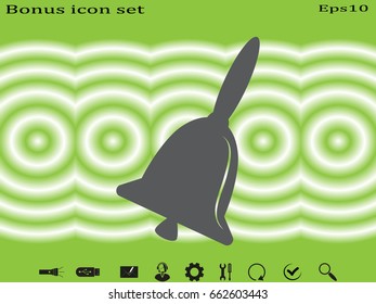 bell icon, vector illustration eps10