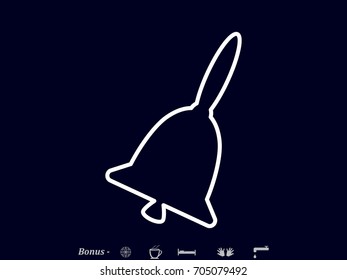 bell, icon, vector illustration eps10