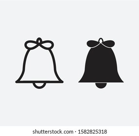 Bell icon vector illustration flat trendy