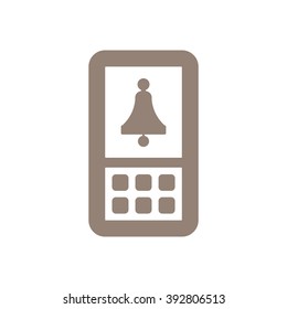   Bell  icon, vector illustration. Flat design  