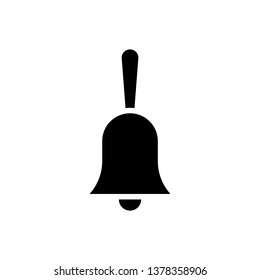 Bell Icon Vector Illustration in Glyph Style for Any Purpose