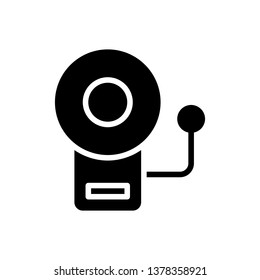 Bell Icon Vector Illustration in Glyph Style for Any Purpose