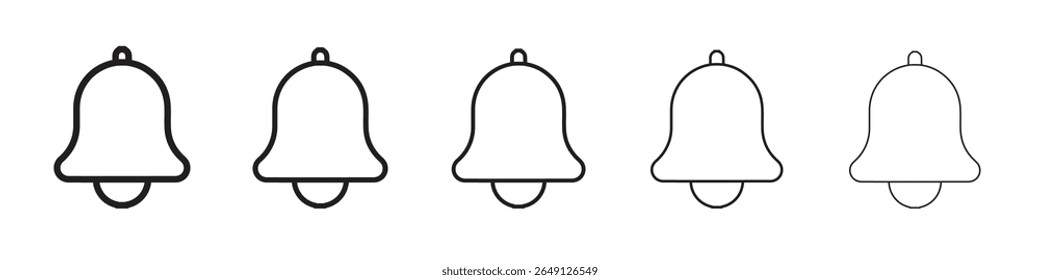 ícone de sino ilustração vetorial isolada