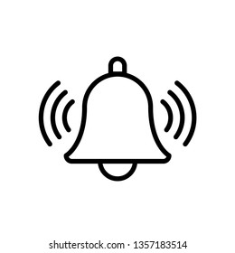 Bell Icon Vector Illustration Logo Template