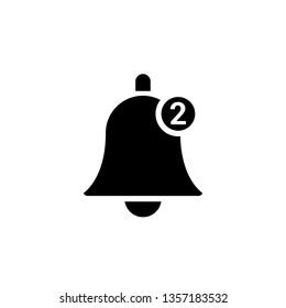 Bell Icon Vector Illustration Logo Template