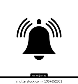Bell Icon Vector Illustration Logo Template