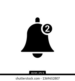 Bell Icon Vector Illustration Logo Template