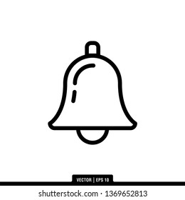 Bell Icon Vector Illustration Logo Template