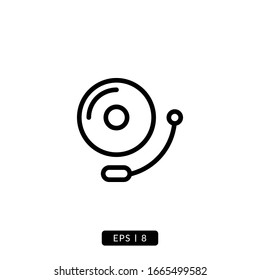 Bell icon vector illustration logo template for many purpose. Isolated on white background.