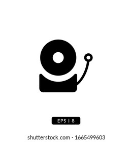 Bell icon vector illustration logo template for many purpose. Isolated on white background.