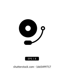 Bell icon vector illustration logo template for many purpose. Isolated on white background.