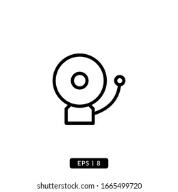Bell icon vector illustration logo template for many purpose. Isolated on white background.
