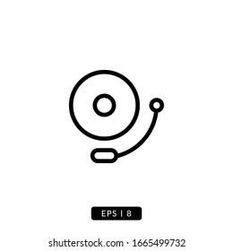 Bell icon vector illustration logo template for many purpose. Isolated on white background.