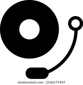 Plantilla del logotipo de la Ilustración vectorial del icono de Bell para muchos propósitos. Aislado sobre fondo blanco.