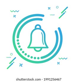 Bell icon vector illustration - modern design.