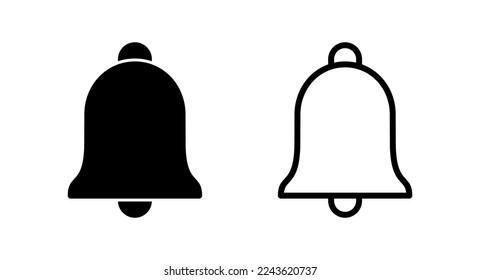 Bell Icon vector illustration. Notification sign and symbol for web site design