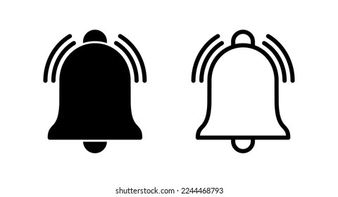 Bell Icon vector illustration. Notification sign and symbol for web site design