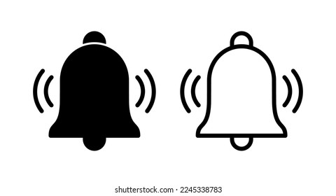 Bell Icon vector illustration. Notification sign and symbol for web site design