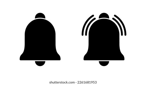 Bell Icon vector illustration. Notification sign and symbol for web site design