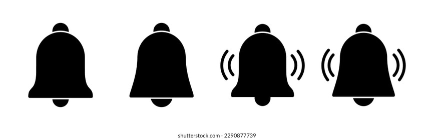 Bell Icon vector illustration. Notification sign and symbol for web site design