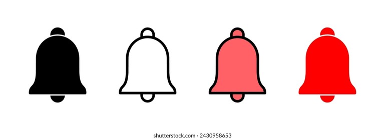 Bell Icon vector illustration. Notification sign and symbol for web site design