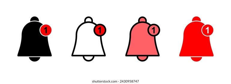 Bell Icon vector illustration. Notification sign and symbol for web site design