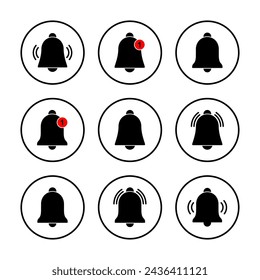 Bell Icon vector illustration. Notification sign and symbol for web site design