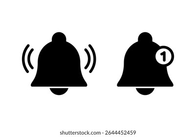 Bell Icon vector illustration. Notification sign and symbol for web site design
