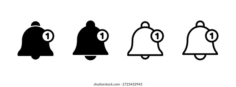 Bell Icon vector illustration. Notification sign and symbol for web site design