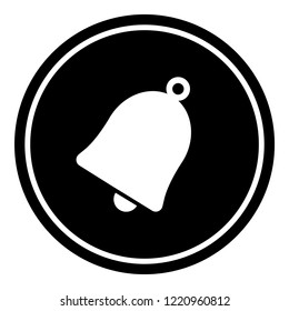Bell icon vector illustration on black background. Eps10