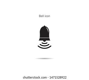 Bell icon vector illustration on background