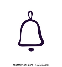Bell icon vector illustration on white background. Eps10