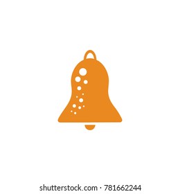 Bell icon vector illustration on the white background