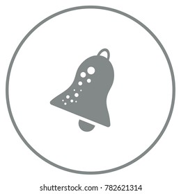 Bell icon vector illustration on the white background