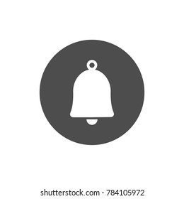 Bell icon vector illustration on the white background
