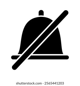  bell icon icon . vector illustration, pictogram isolated on white background. color editable