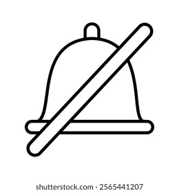  bell icon icon . vector illustration, pictogram isolated on white background. color editable